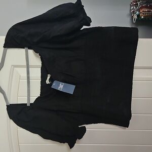 NWT Short sleeve smock, square neck Abercrombie & Fitch top
